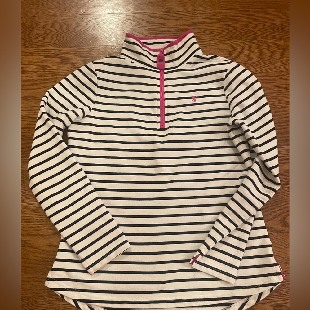 Joules striped women’s size 6 quarter zip